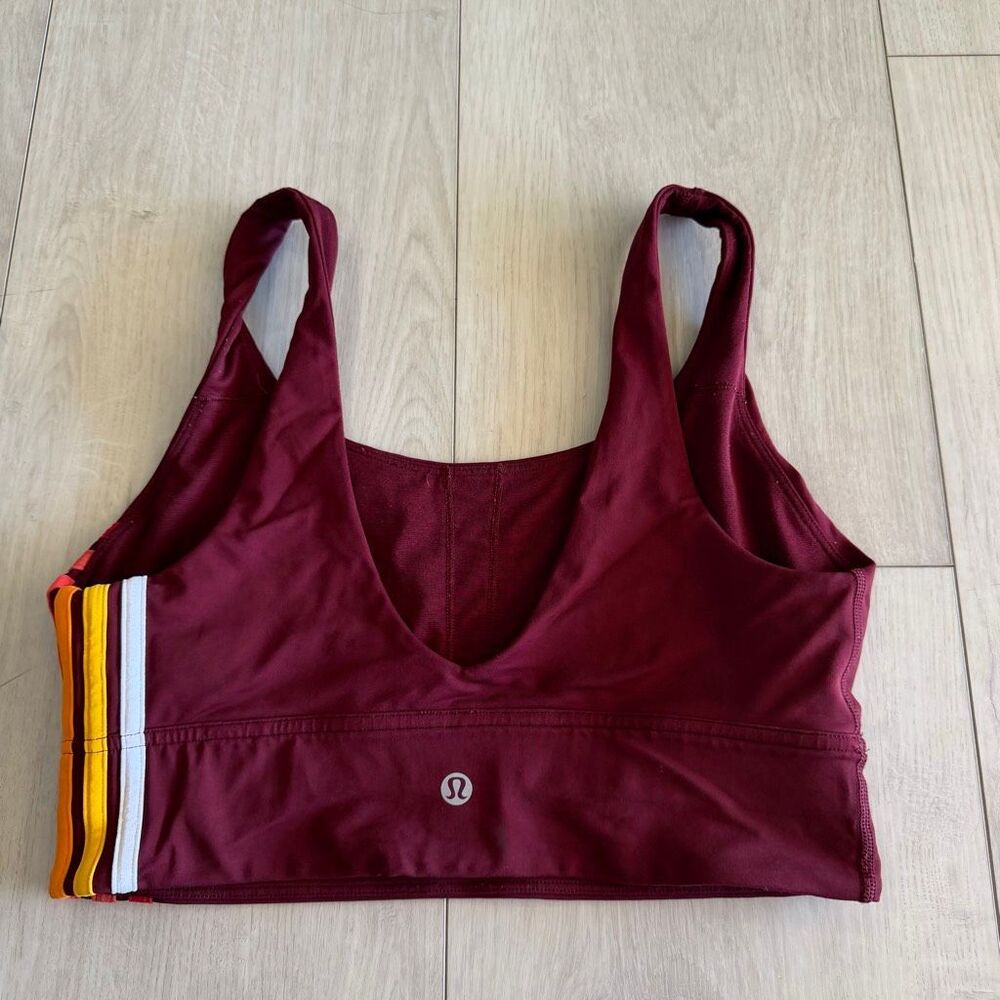 Lululemon Take A Hint Bra Deep Rouge size 8 - Picture 4 of 8